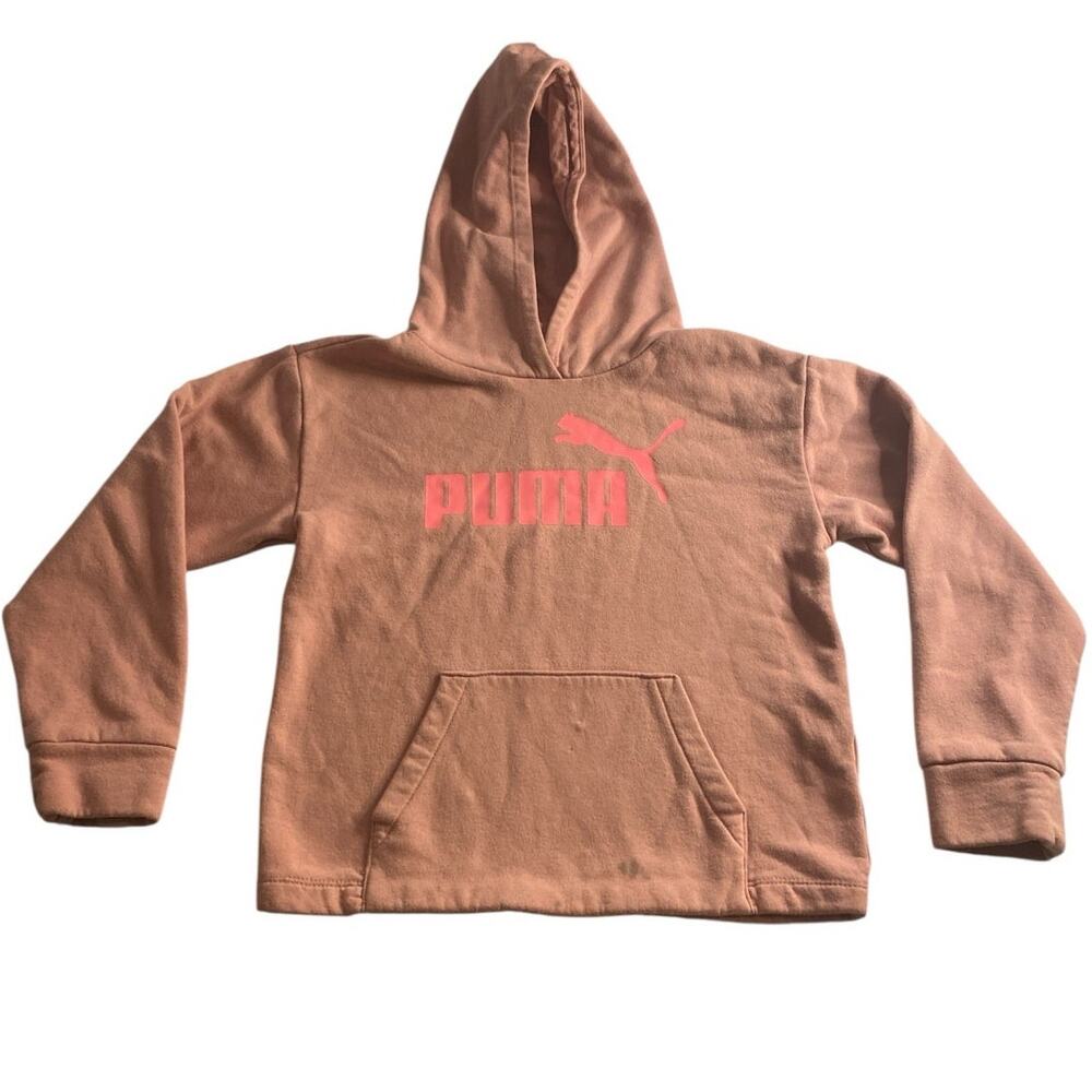 Athleisure Logo Hoodie Pink Puma Kids Medium (8–10)